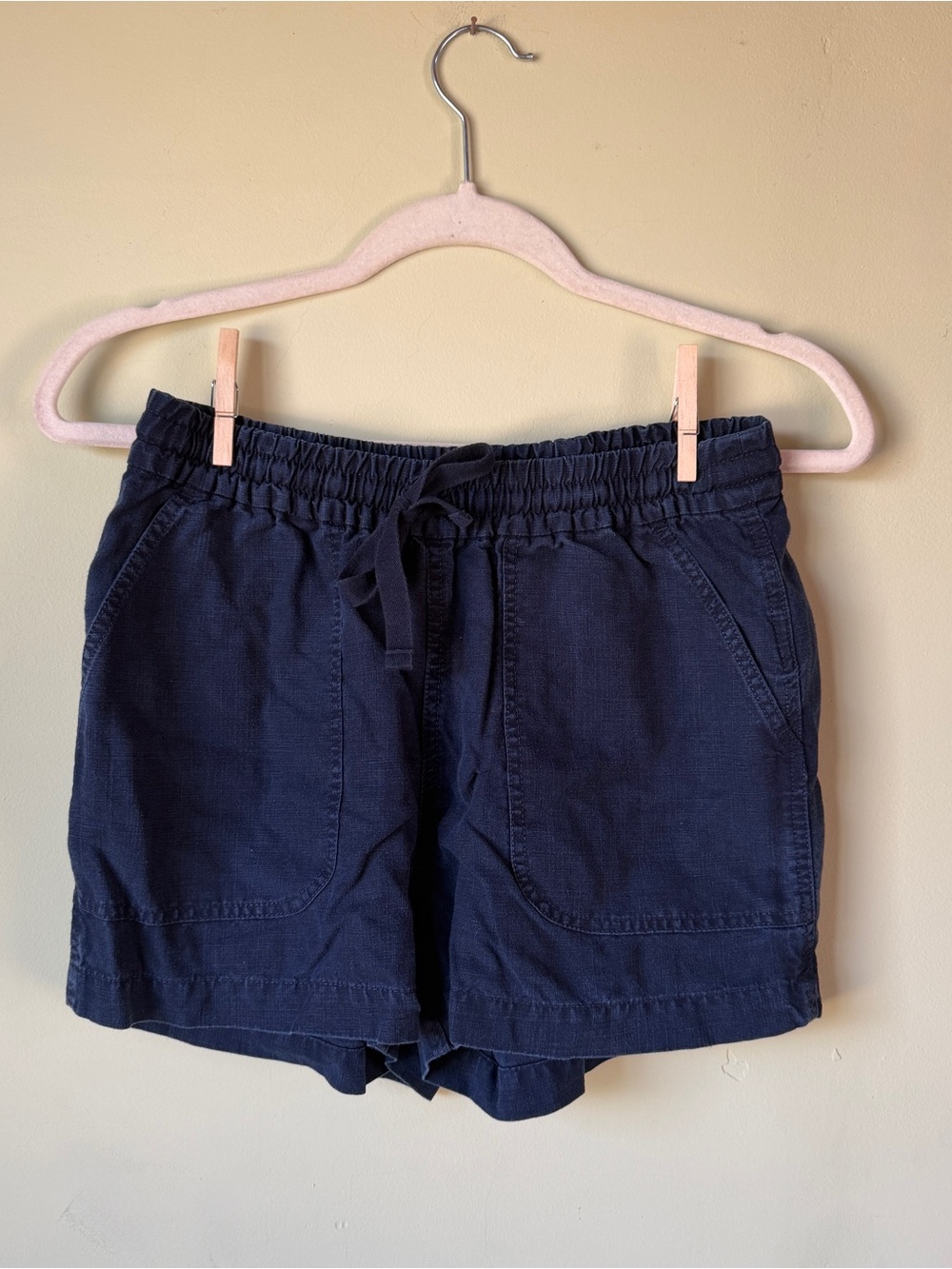 Women’s J. Crew Navy Elastic Waist Drawstring Shorts